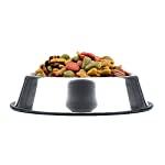 Comedero de acero inoxidable con base de goma - Silycon Pet Colombia