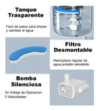 Fuente de agua para gatos y perros