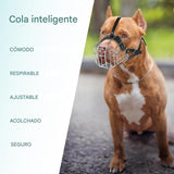 Bozal grande de Pitbull para evitar mordeduras, bozal de metal para Pitbull