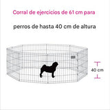 Corral para Perros Metalico, Plegable, Portatil