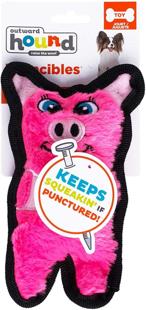 OUTWARD HOUND - JUGUETE DE PELUCHE PARA PERRO INVINCIBLE CERDO MINI SQ INV