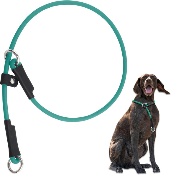 Correa de perro con collar de plomo deslizante, impermeable, de PVC, control de perro, correa de entrenamiento para perros, correa de larga duración