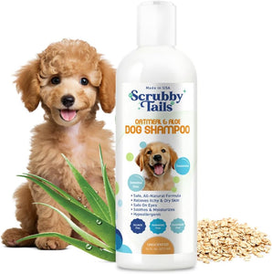 Champú natural para perros, piel sensible, alivio de la piel seca y con picazón, avena y aloe