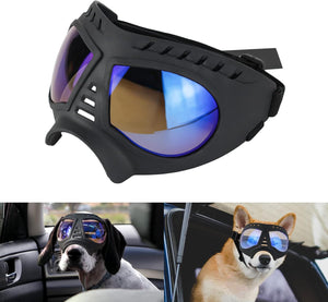 Gafas de sol para perro, Razas Medianas y Grandes, lentes UV resistentes al viento, a prueba de nieve, con marco suave