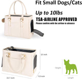 Bolso transportador de mascotas de moda para perros, bolsa de gato con lados suaves