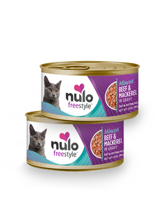 NULO CAT FS GRAIN FREE CARNE PICADA DE TERNERA Y CABALLA LATA 3 OZ - 85 GR