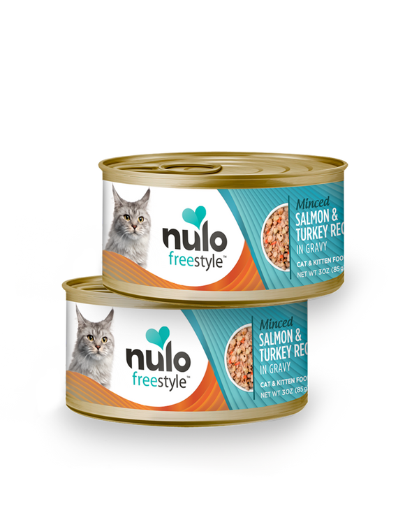 NULO CAT FS GRAIN FREE MINCED-PICADO SALMON & TURKEY LATA 3 OZ - 85 GR