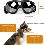 Gafas de sol para perros medianos y grandes protec rayos UV