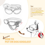 Gafas para perros de sol para perros pequeñas protección UV