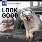 Lentes transparentes para perros con protección UV para razas medianas