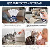 Spray disuasorio prémium para gatos, disuasorio seguro para interiores y exteriores para protección de muebles