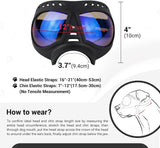 Gafas de sol para perro, Razas Medianas y Grandes, lentes UV resistentes al viento, a prueba de nieve, con marco suave