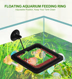 Comedero automático de peces para acuario: con anillo de alimentación