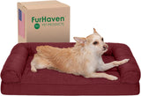 Cama ortopédica Furhaven para perros medianos y pequeños con cojines extraíbles y funda lavable, para perros de hasta 35 libras