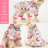 Pijamas para perros, pijamas rosas para perros, trajes de primavera para perros