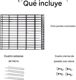 Corral para Perros Metalico, Plegable, Portatil