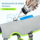 Pets Chaleco refrescante para perros con bolsa de hielo, arnés fresco por evaporación