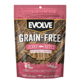 EVOLVE DOG SNACK GRAIN FREE JERKY SALMON 12 OZ -340 GR