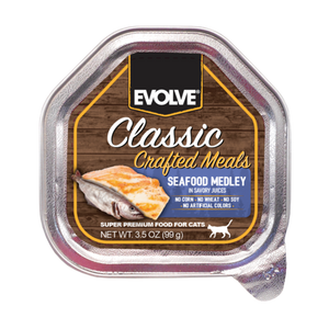 EVOLVE CAT CLASSIC BANDEJA CRAFTED MEALS SEAFOOD MEDLEY