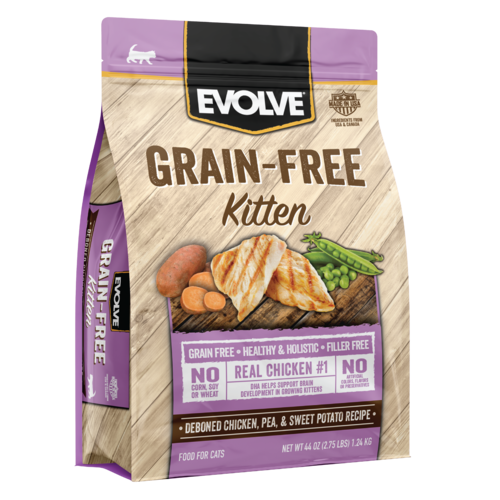 EVOLVE CAT GRAIN FREE KITTEN - POLLO