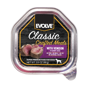 EVOLVE DOG CLASSIC BANDEJA CRAFTED MEALS VENADO 99 Gr.