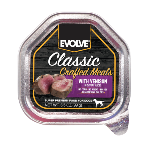 EVOLVE DOG CLASSIC BANDEJA CRAFTED MEALS VENADO 99 Gr.