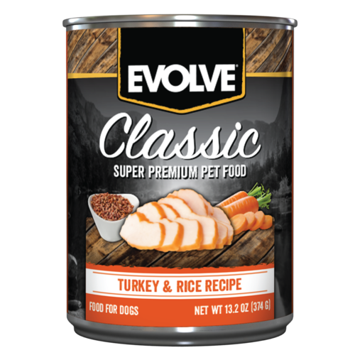 EVOLVE DOG CLASSIC LATA TURKEY  -  PAVO  13.2 OZ - 374 GR