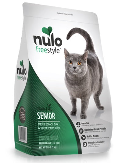 NULO CAT FS GRAIN FREE SENIOR ALASKA POLLOCK, PATO Y BATATA