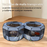 Corral Para Mascotas desplegable 2 en 1 extragrande para perros, 90 x 45 x 28 pulgadas de alto