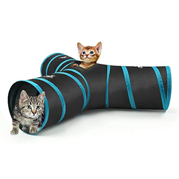 Túnel para gatos, de 3 vías Extensible y plegable. - Silycon Pet Colombia