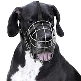 Bozal para perro con canasta de alambre de metal Tamaño XL