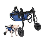 Silla de ruedas ajustable para perro para patas traseras, sillas de ruedas para mascotas/perritos con patas traseras para discapacitados, talla S