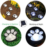 Luces solares con huellas de perro, luces solares para exteriores - Silycon Pet Colombia