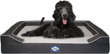 Sealy Lux - Cama ortopédica de cuatro capas con gel de enfriamiento para perro, L, Gris moderno