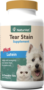 NaturVet – Tear Stain Plus Lutein | Elimina manchas antiestéticas de lágrima Polvo de 7.05 oz