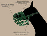 Birdwell Enterprises - Bozal de plástico para perros con cabezal ajustable de nailon recubierto de plástico - Fabricado en los Estados Unidos - (M, morado)