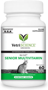 Vitamina para gatos Senior, 60 tabletas masticables - Silycon Pet Colombia