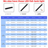Luz LED de espectro completo para acuario mejorada, lámpara de capó de 36 a 48 pulgadas para plantas marinas de agua dulce, luz de decoración multicolor, 35.4-47.2 in