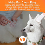 Toallitas limpiadoras de orejas de perro para perros y gatos, 100 toallitas