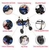 Silla de ruedas ajustable para perro para patas traseras, sillas de ruedas para mascotas/perritos con patas traseras para discapacitados, talla S