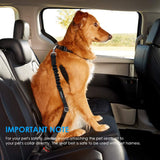 Cinturón de seguridad para perro, paquete de 2 cinturones de seguridad ajustables.