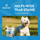NaturVet – Tear Stain Plus Luteína – Elimina las antiestéticas manchas de lágrima 70 Masticables
