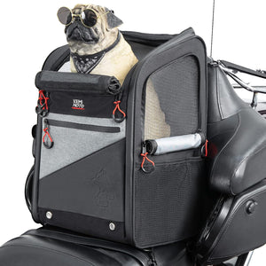Silla de transporte para perros/gatos para motocicleta, transportadores para mascotas mejorados, capacidad de carga portátil, 20 libras.