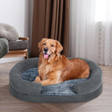 camas ortopédicas para perros medianos, Egg-Crate memoria de espuma de sofá con los lados y la cubierta lavable
