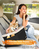 Feandrea Asiento de coche para perro, asiento elevador para mascotas para perros pequeños de hasta 18 libras.
