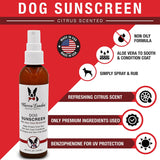 Protector solar para perros con aloe vera I calmante de piel de perro