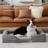 Bedsure Cama ortopédica para perros medianos, sofá cama impermeable para perros